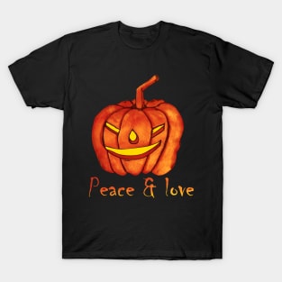 Peace love and pumpkin T-Shirt
